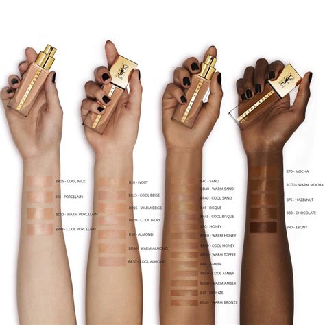 yves saint laurent touch eclat le teint|touche eclat colour chart.